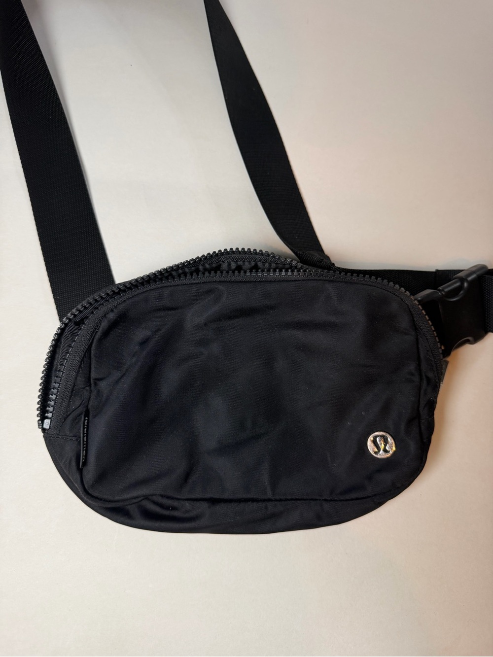 lululemon athletica Black Compact Belt Bag with Logo